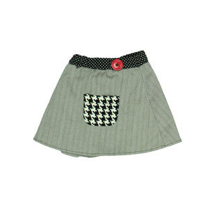 Misha Lulu Girls Black | Grey | White Skirt size: 12-18 Months